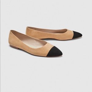 Brand New Zara Cap Toe Flats US 7.5